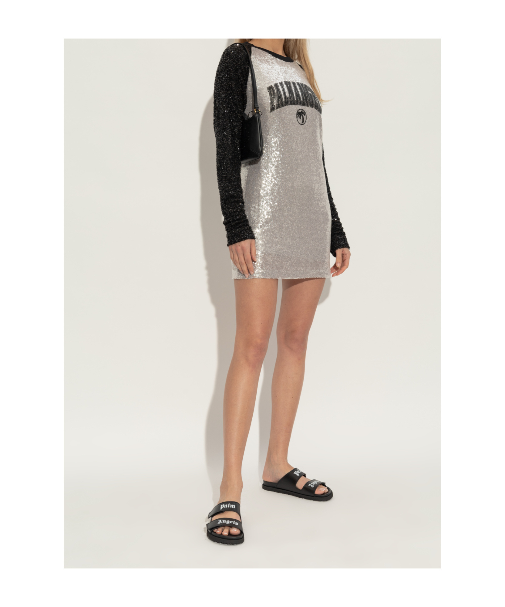 Palm Angels Logo-print Slides In Black