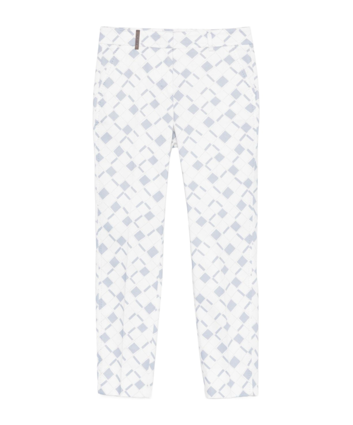 PESERICO GEOMETRIC-PRINT TROUSERS
