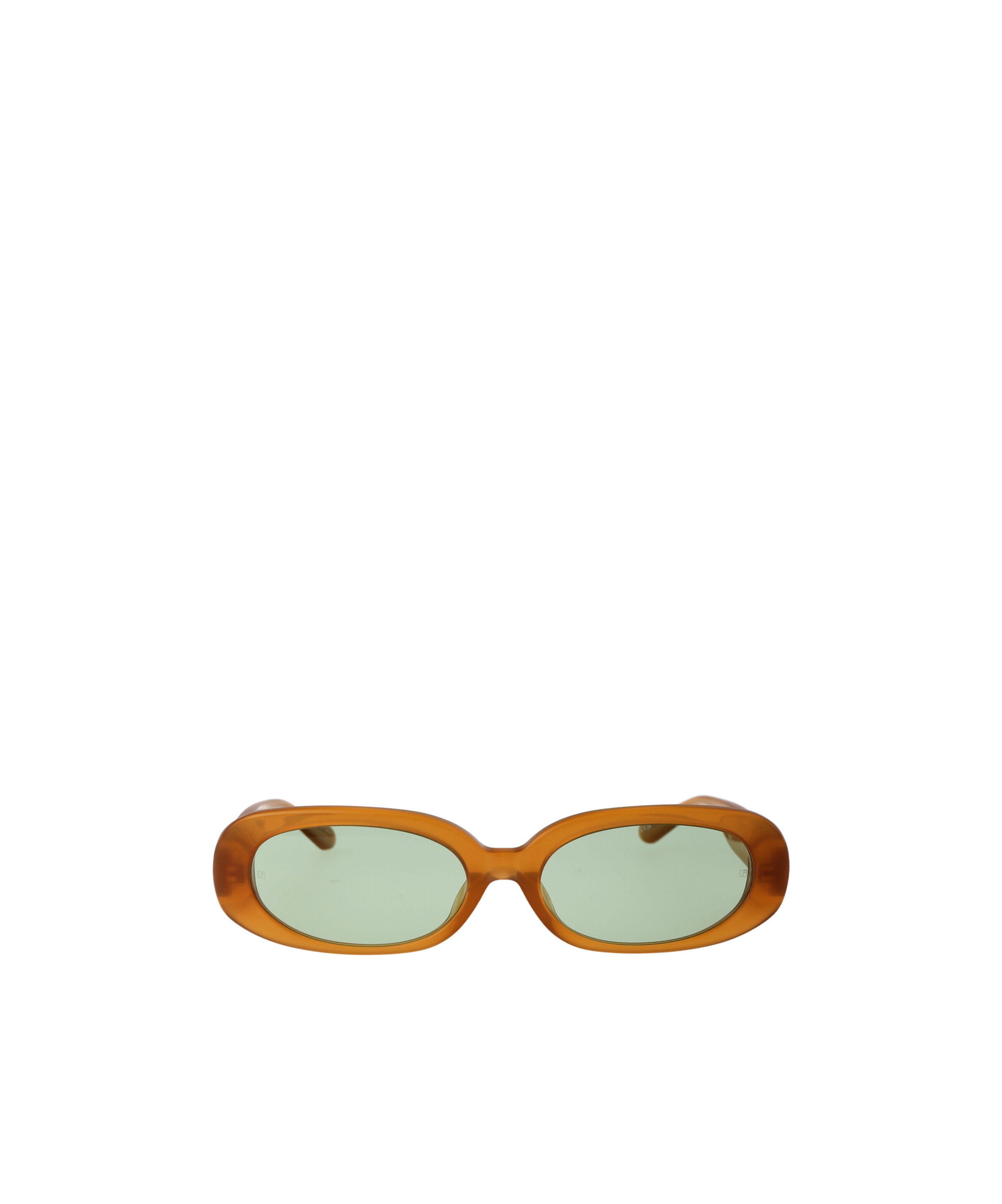 Linda Farrow X Rowen Rose Cara Oval Framed Sunglasses In Gray