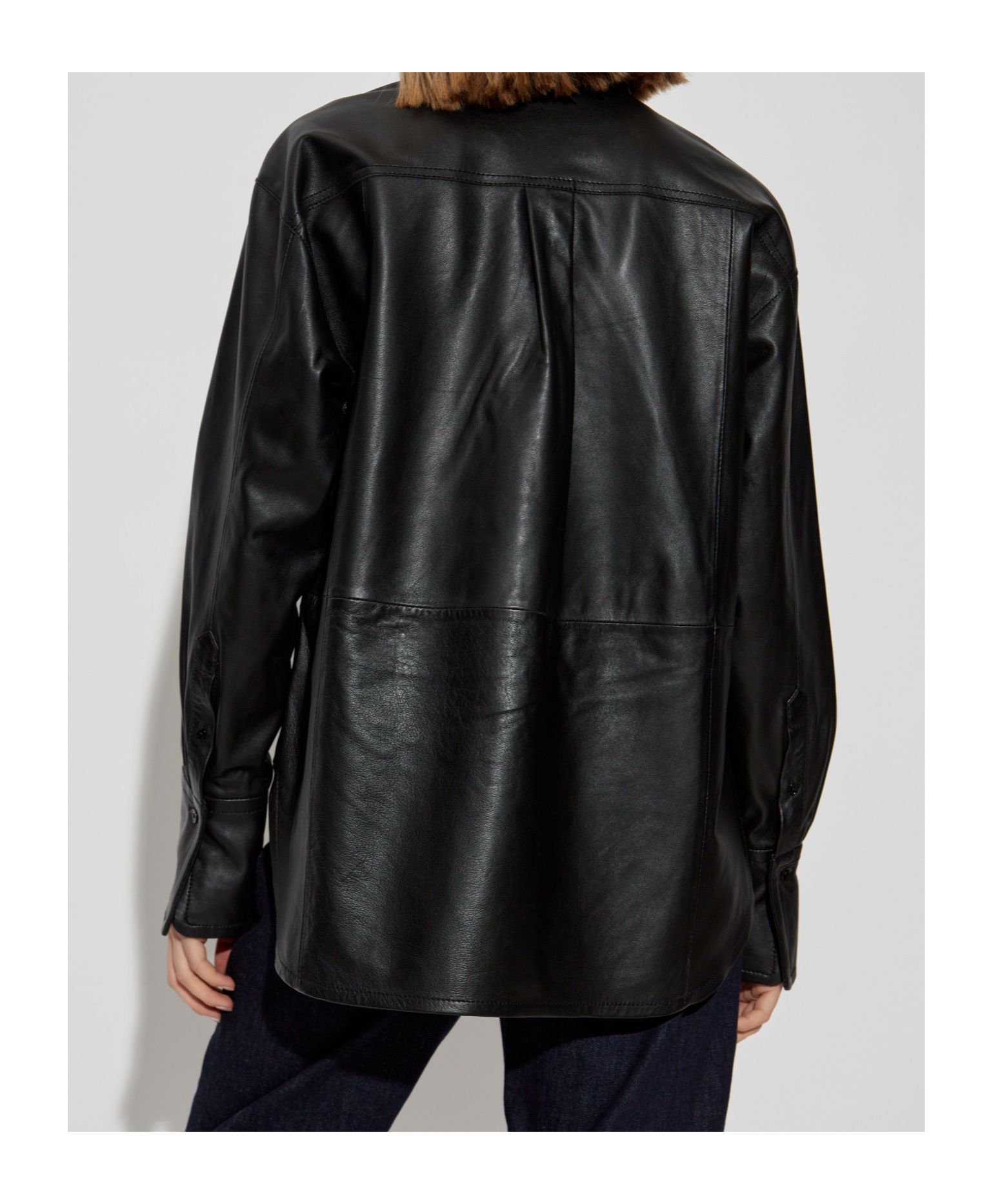VICTORIA BECKHAM LEATHER SHIRT