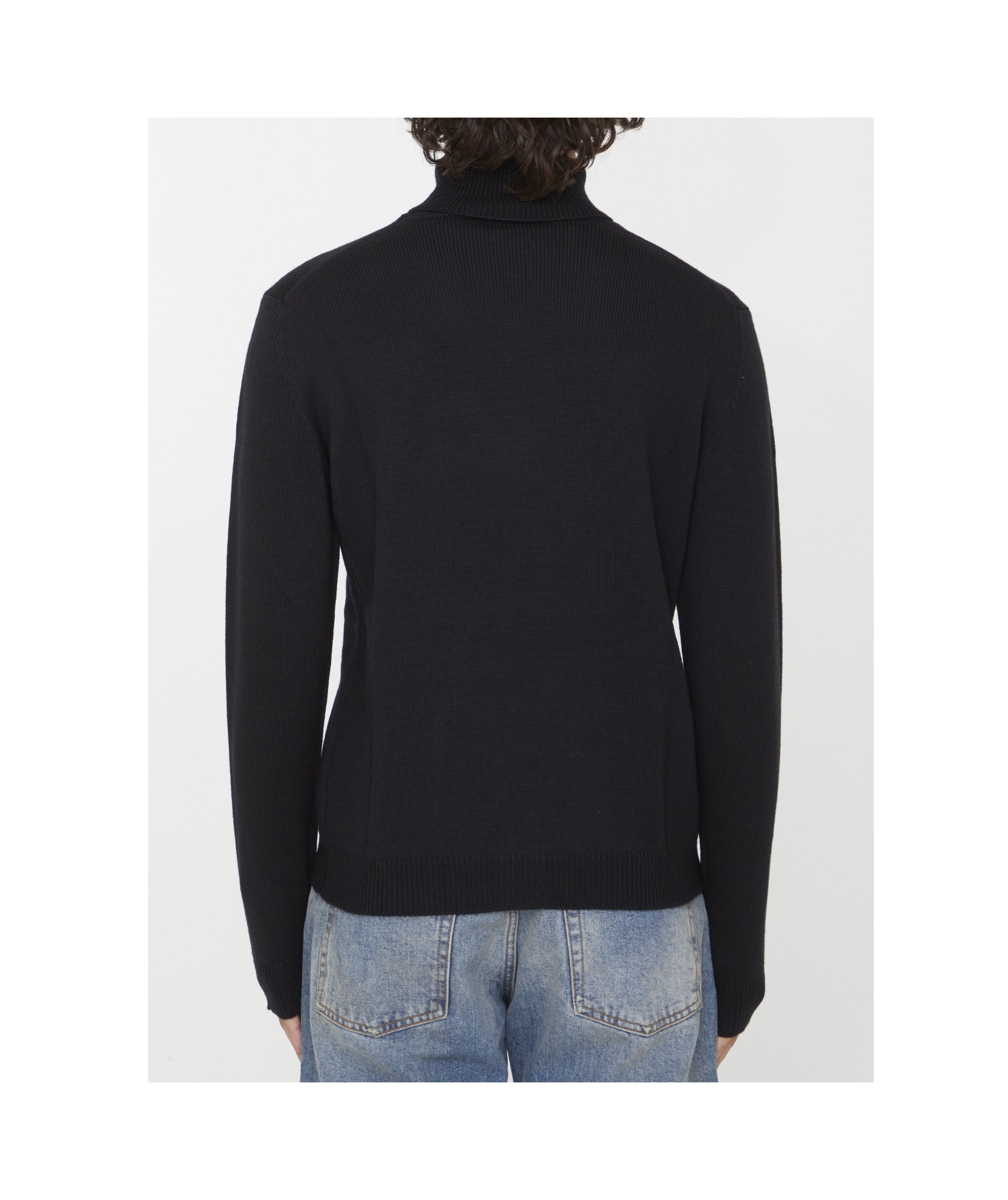 Roberto Collina Merino Wool Jumper In Black
