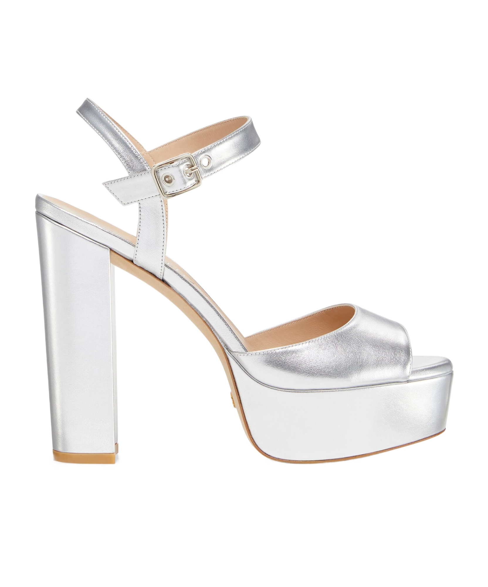 Stuart Weitzman Ryder 95 Platform Sandal In White