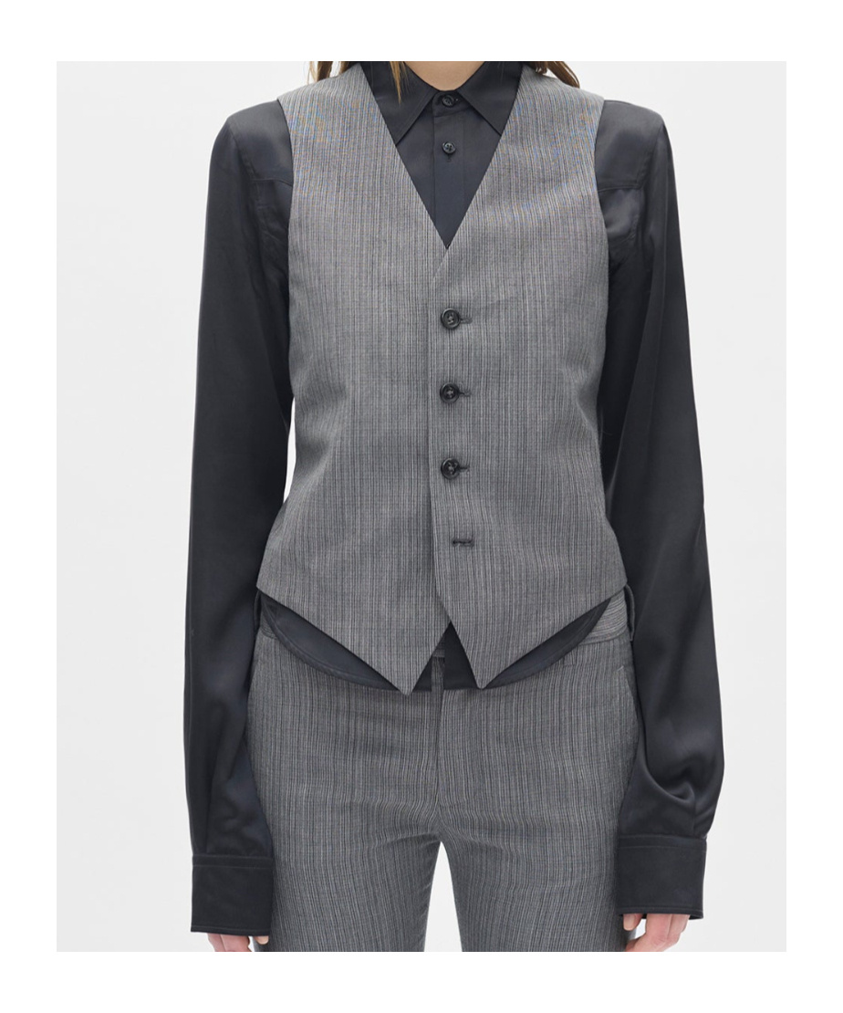 Ann Demeulemeester Stanse Classic Waistcoat In Gold