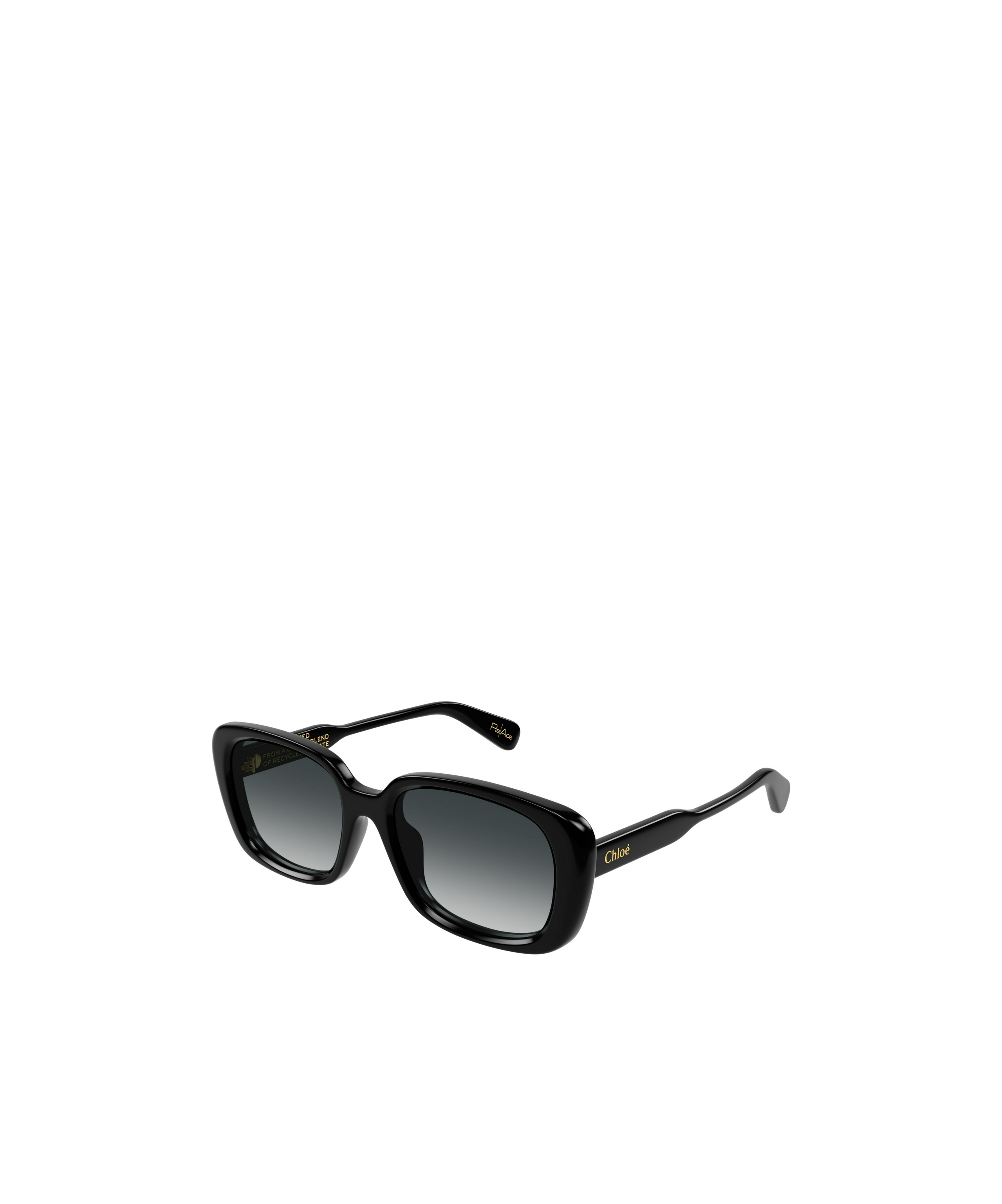 Chloé Eyewear Rectangular Frame Sunglasses In Black