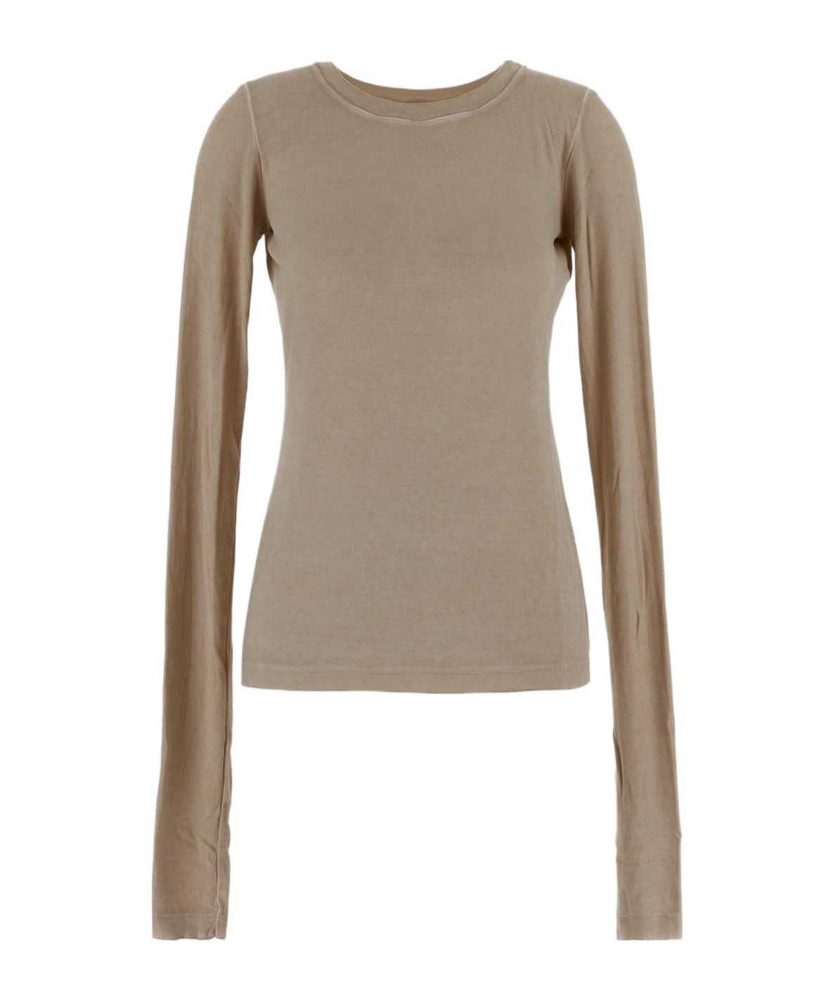 Shop Uma Wang Long Sleeve T-shirt In Dirty White