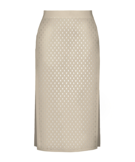 Mc2 Saint Barth Crochet Midi Skirt
