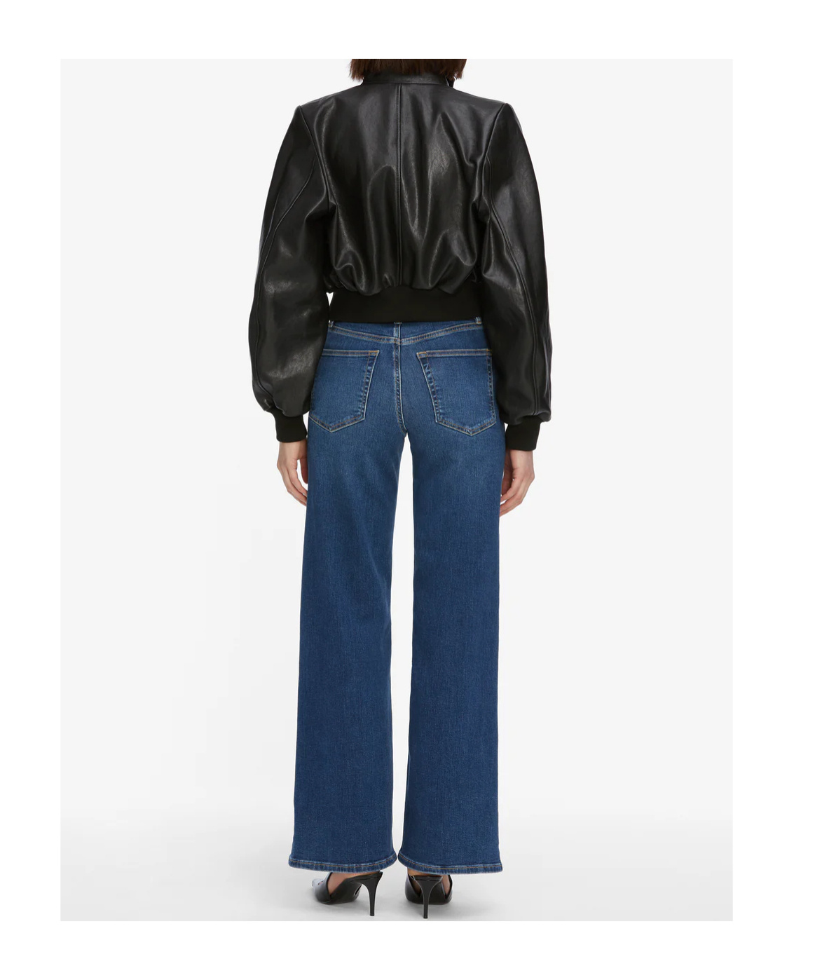 Frame Wide-leg Jeans In Blue