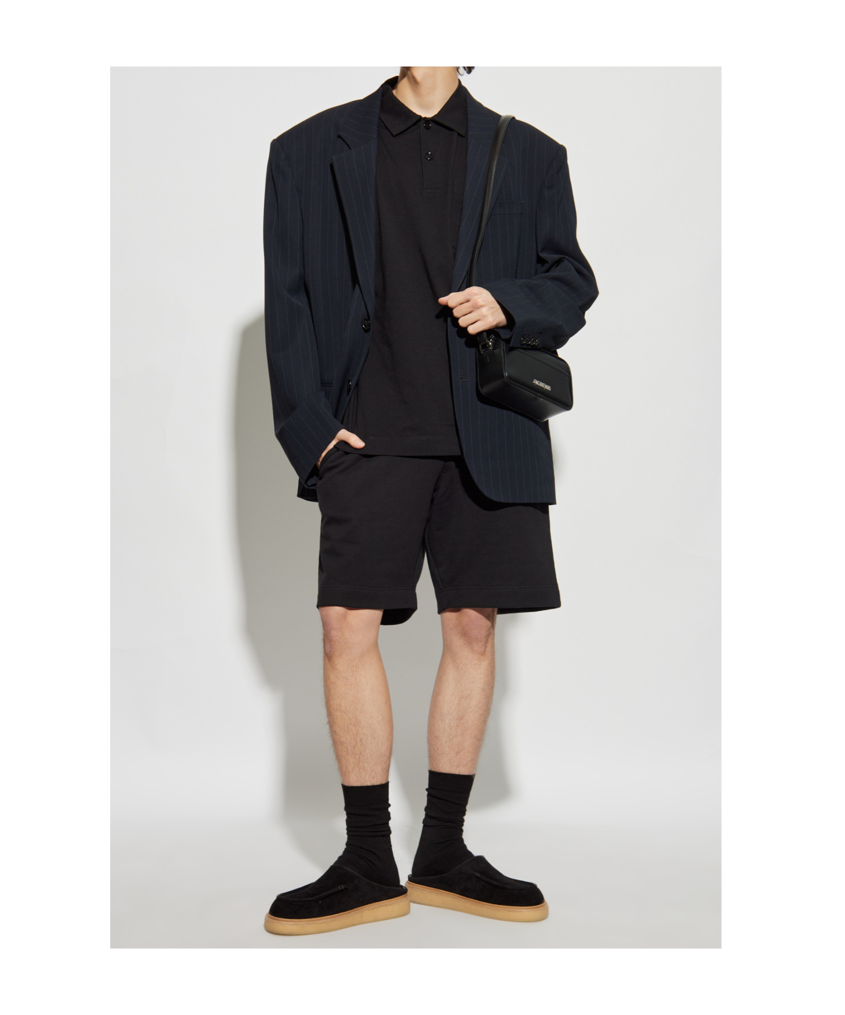Dries Van Noten Elastic Waist Shorts In Black