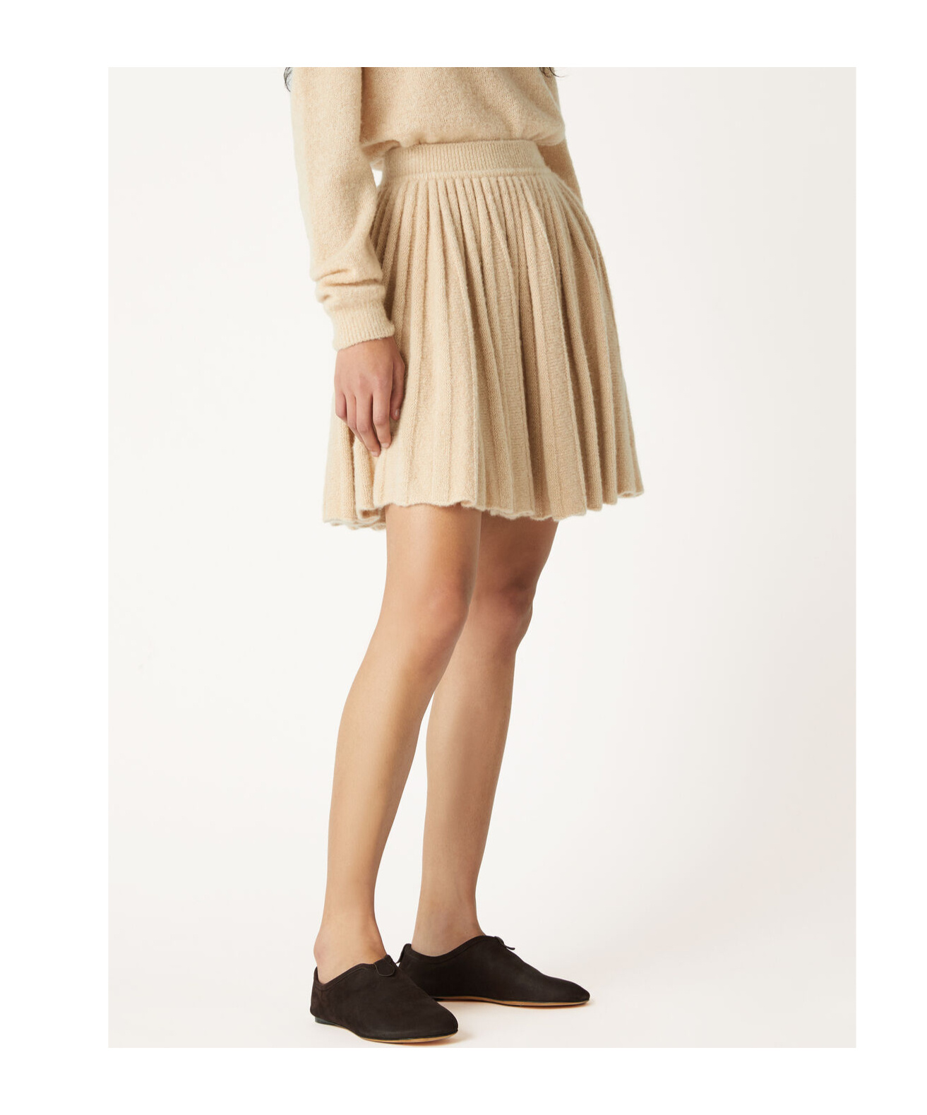 Loro Piana Cocooning Skirt In Sunset Ochre