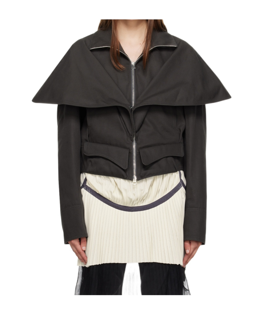 Kiko Kostadinov Gray Stockman Jacket In Black
