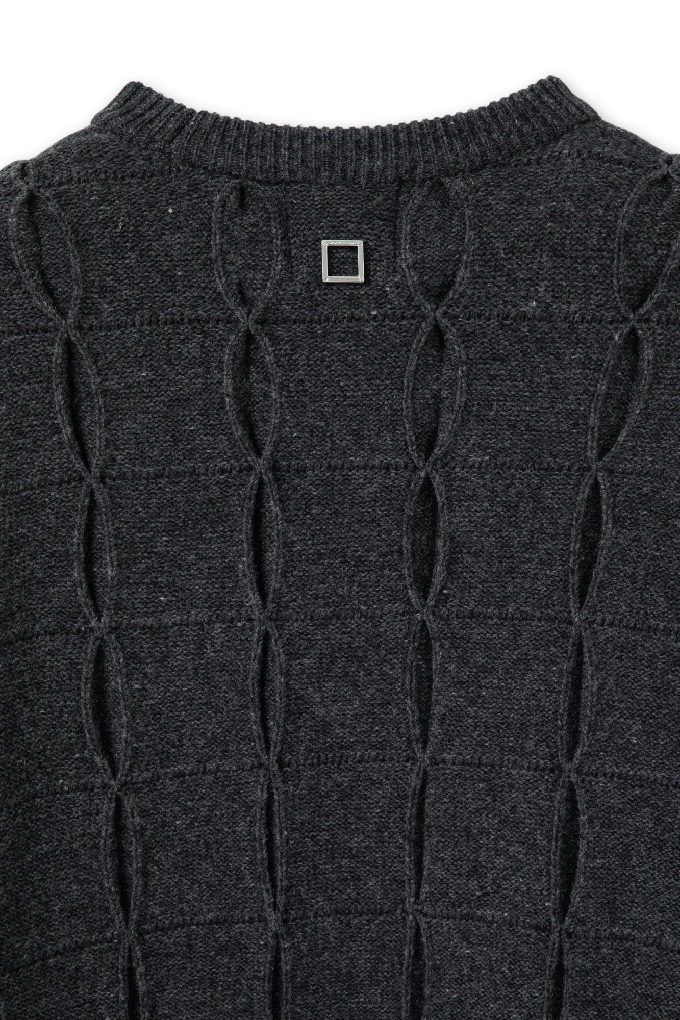 Shop Wooyoungmi Knitting Detail Sweater In Black