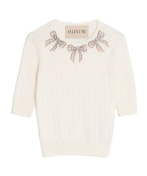 Valentino Embroidered Cotton Top