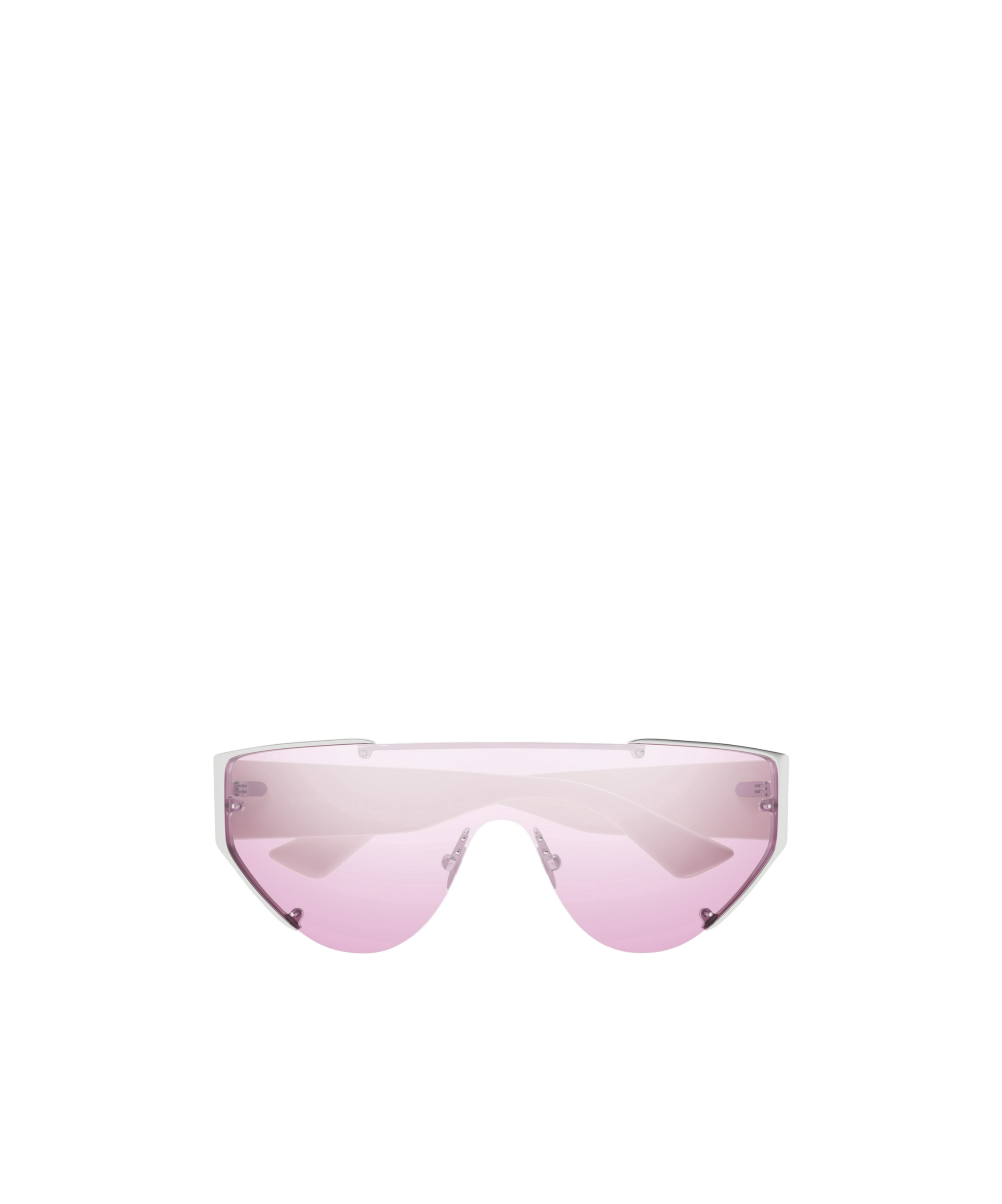 Alexander Mcqueen Shield-frame Sunglasses In Pink