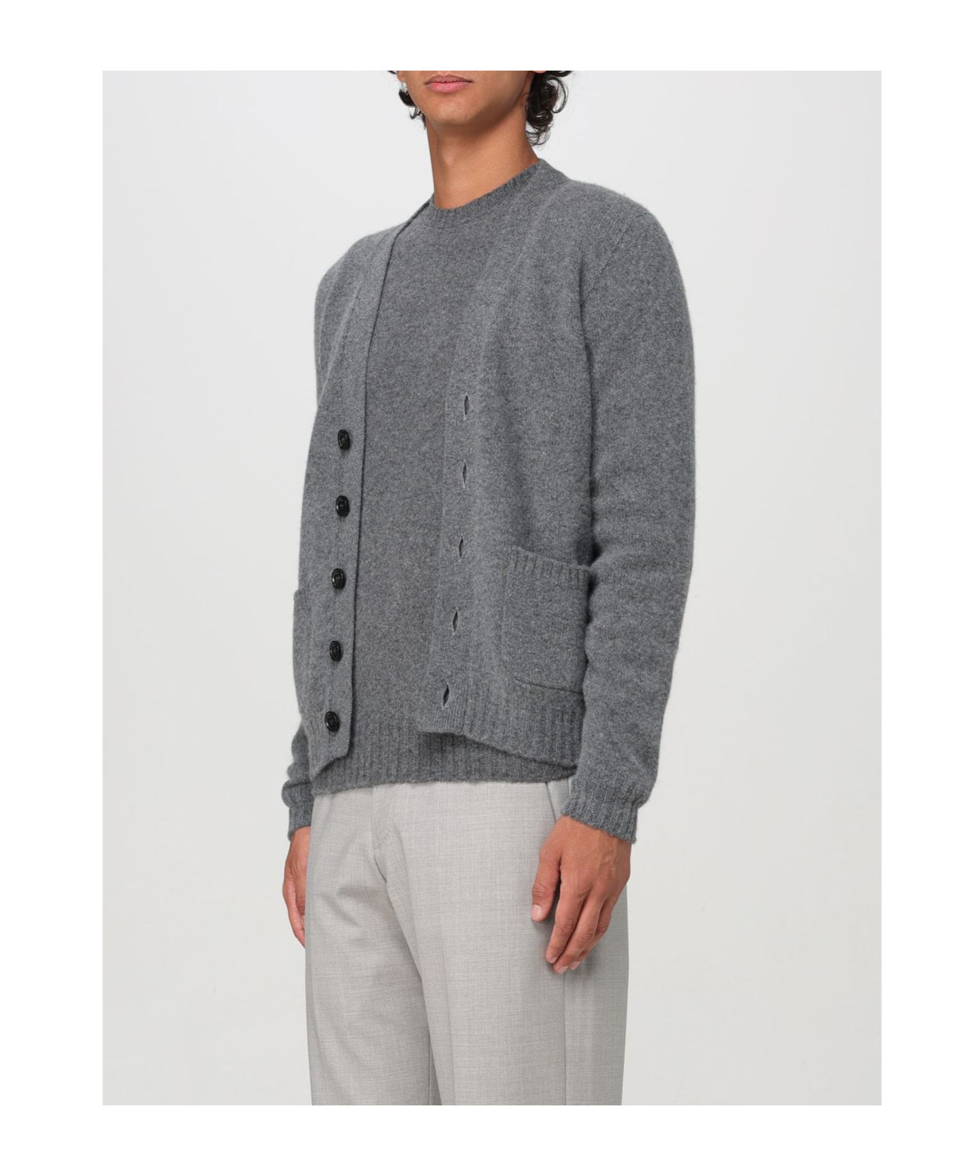 Drumohr Cardigan Men Color Blue In Gray