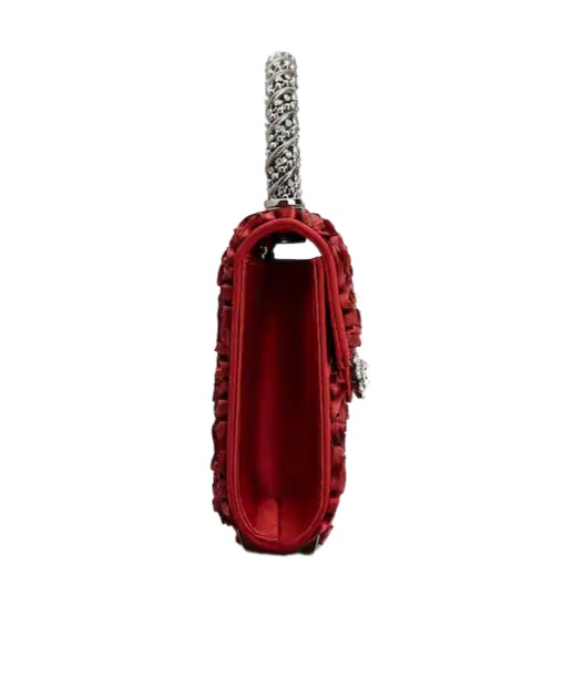 Roger Vivier Rose-embellishment Tote Bag In Red