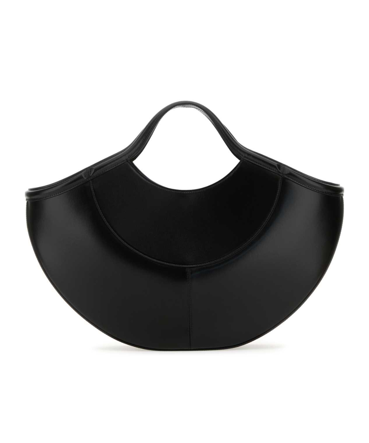Alexander Mcqueen Women Black Leather The Cove Shopping Bag In Black