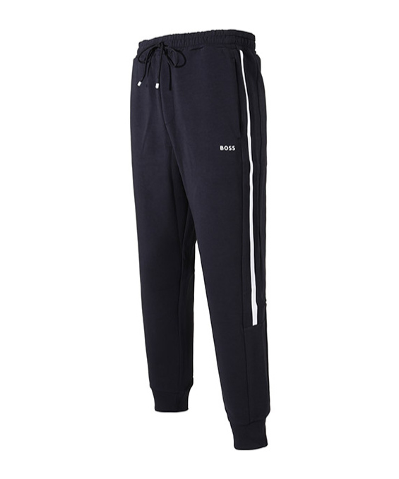Hugo Boss Boss X Matteo Berrettini Tracksuit Bottoms With Contrast Tape And Branding In Black