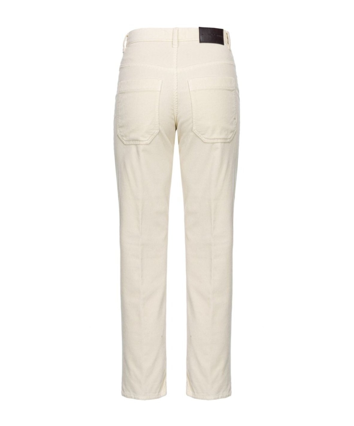 Pinko Cloe Straight-leg Corduroy Trousers In White