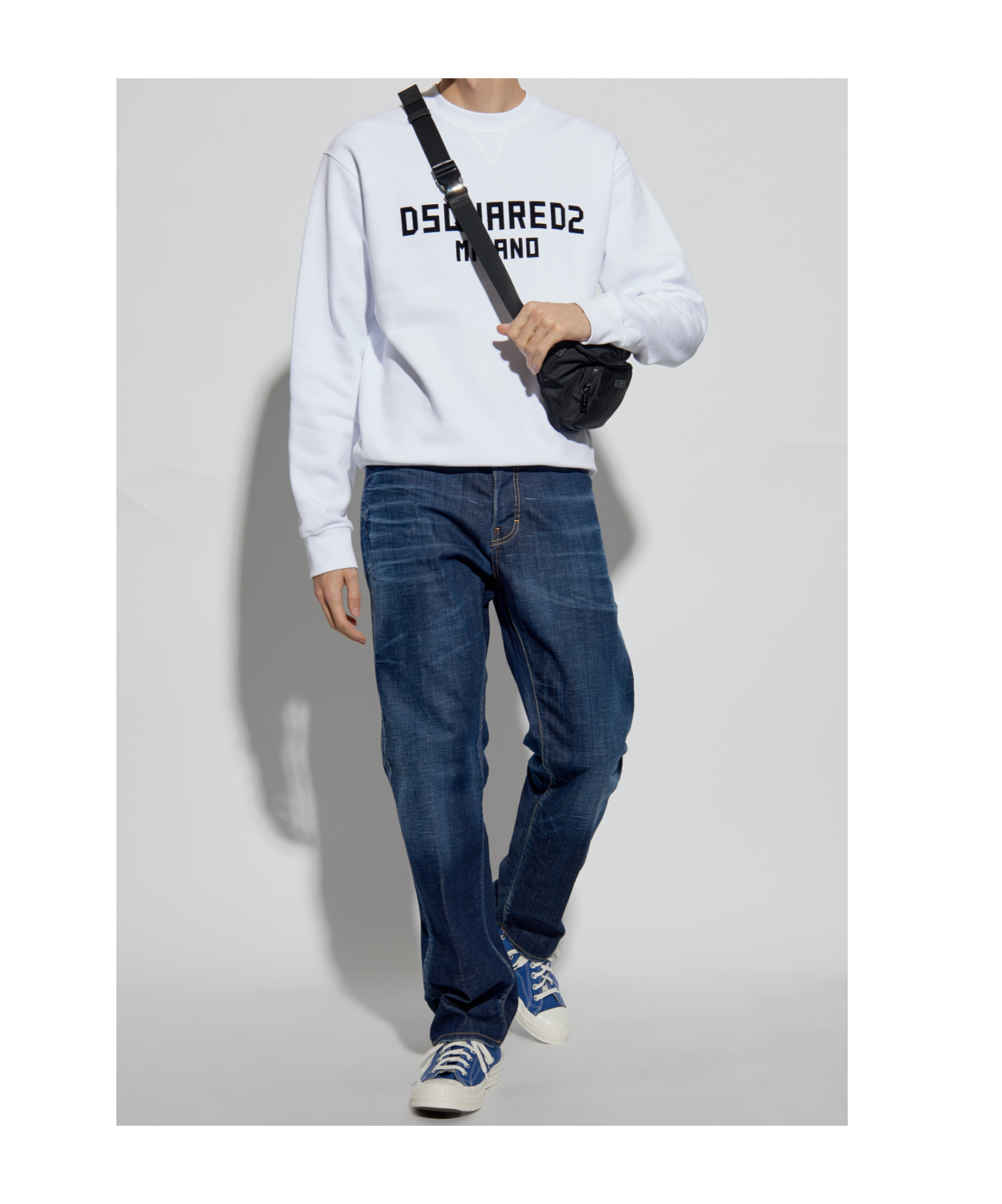 Shop Dsquared2 Logo-print Sweatshirt In White