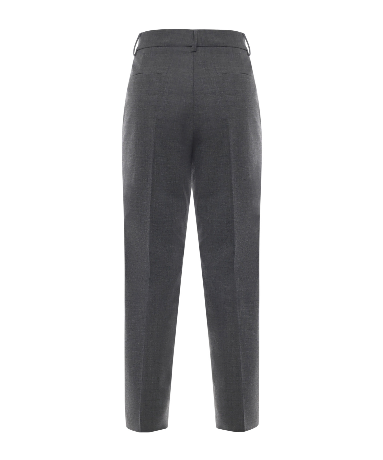 Ottod'ame Indented Casual Pants In Gray