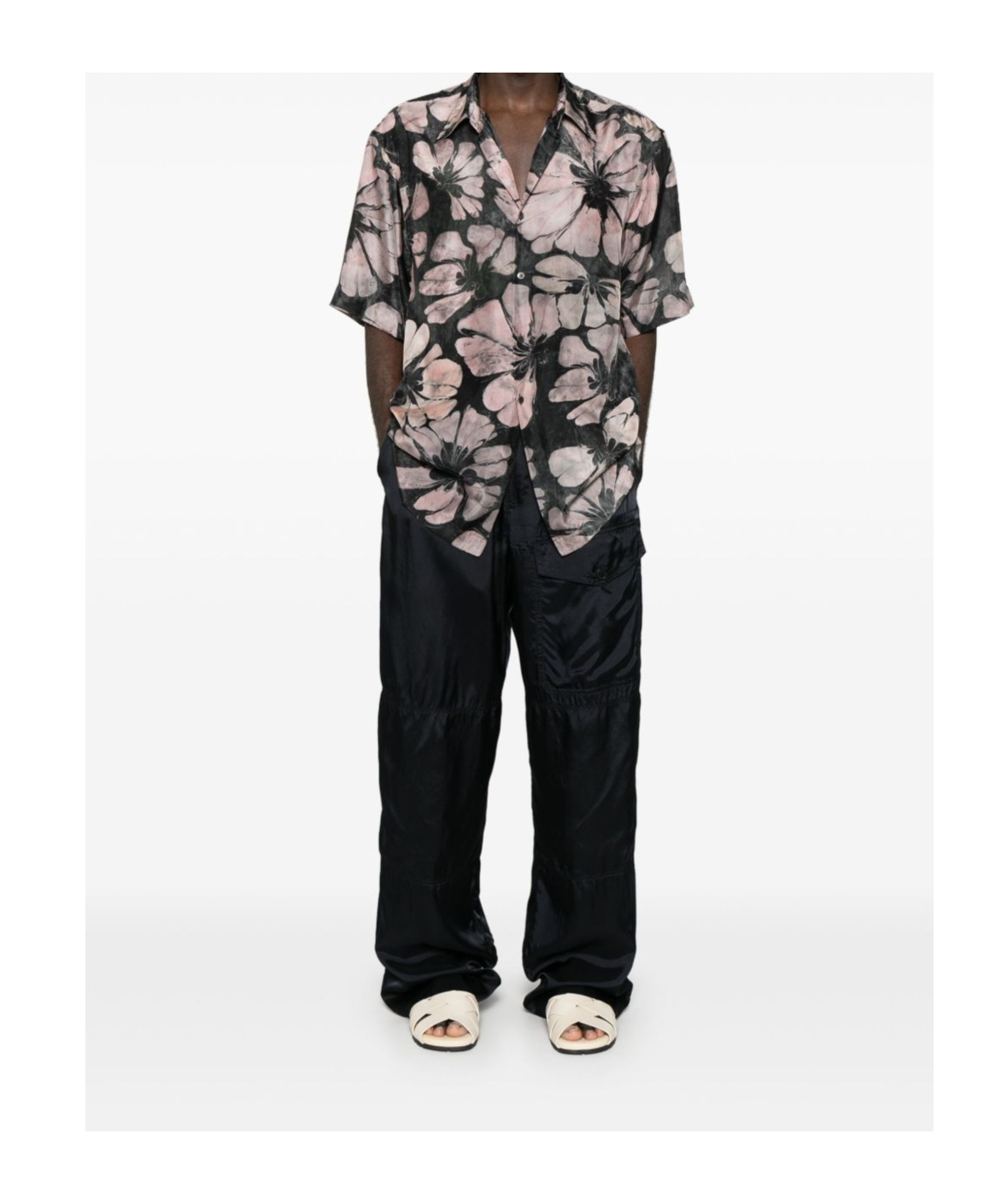 Dries Van Noten Elastic Waist Casual Pants In Black