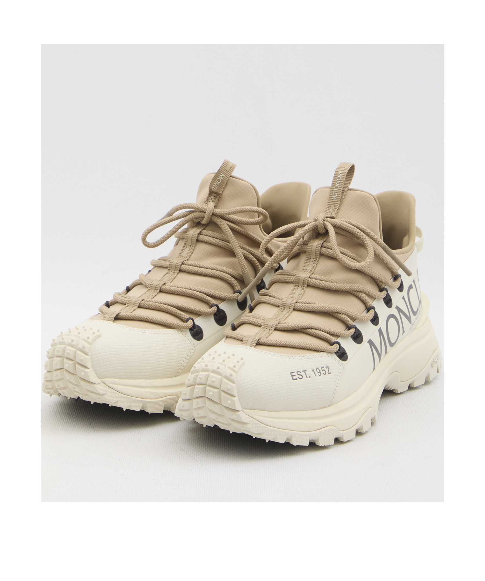Moncler Lite 2 Trailgrip Sneakers With Vibram Sole In White