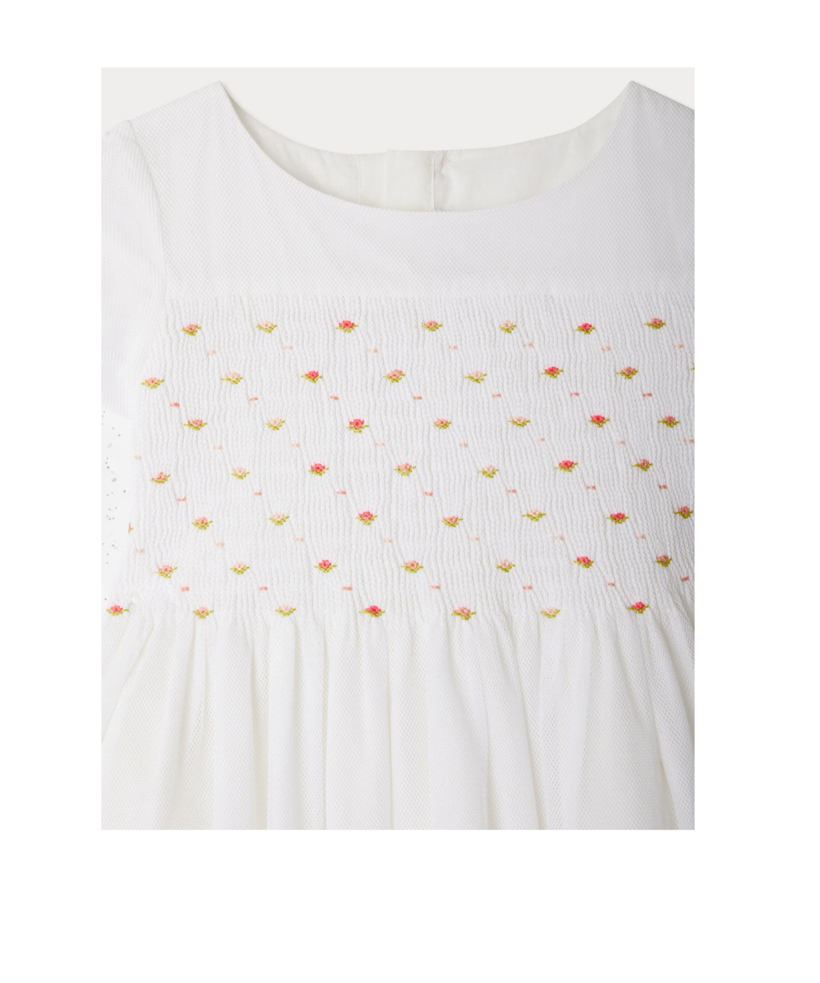 Bonpoint Duchesse Cotton Dress In White