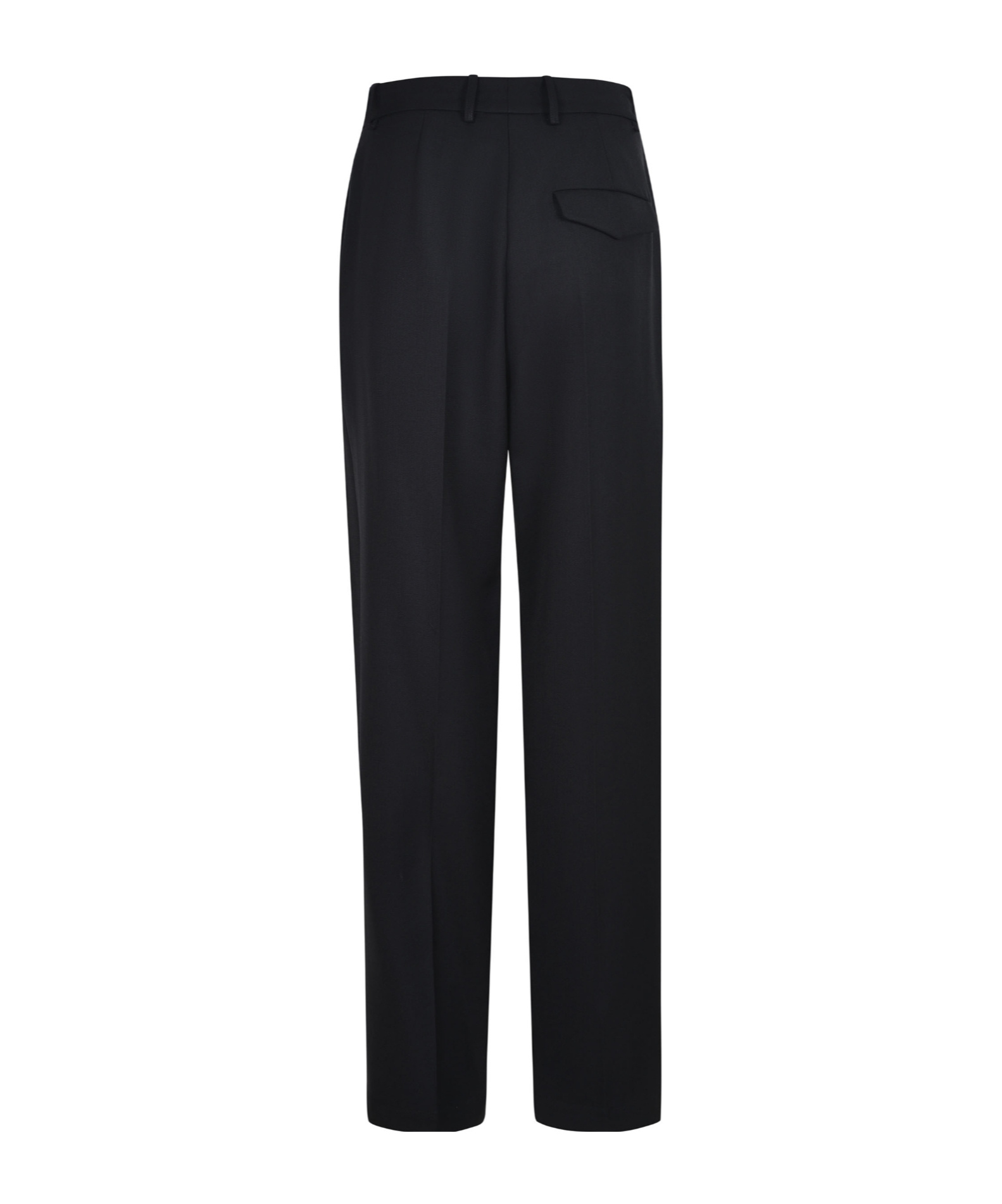 Alysi Belt Loop Casual Pants In Blue