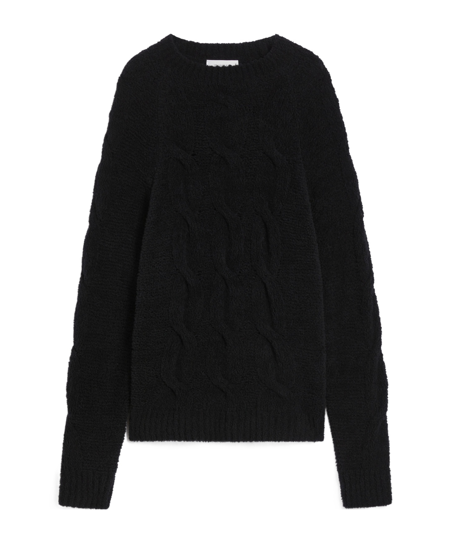 Sportmax Oversized Fluffy Sweater In Black