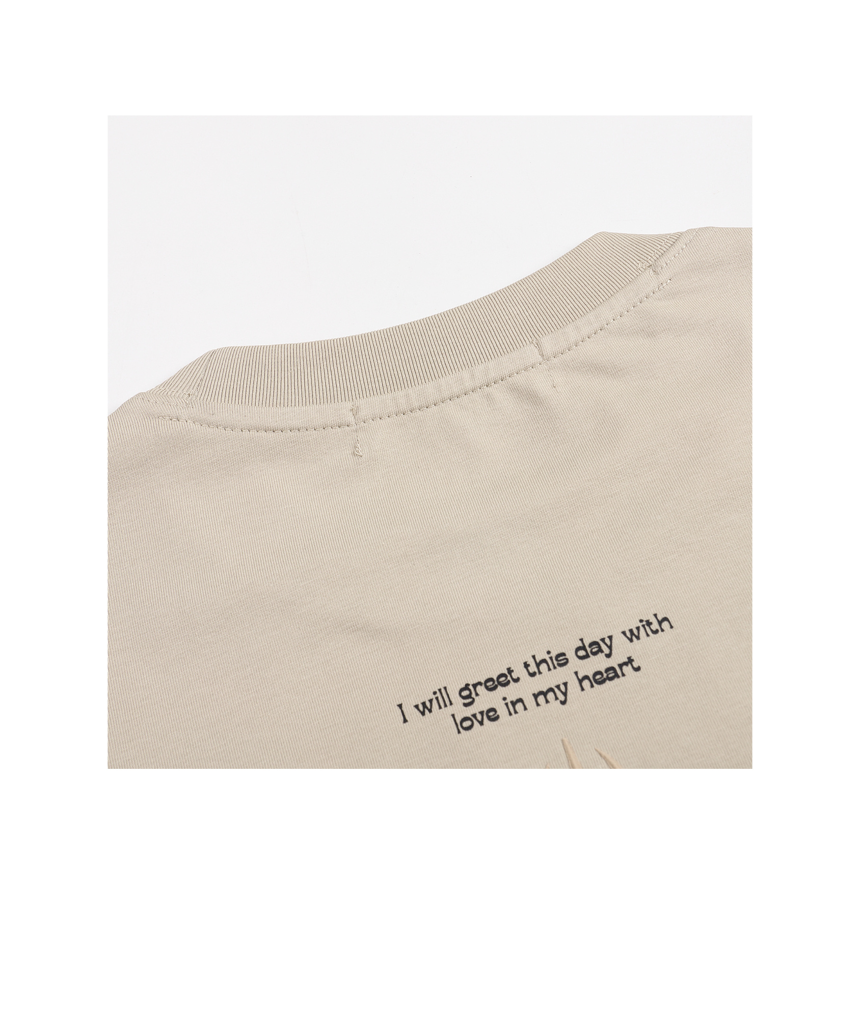Liuregali Printed Fake Two-piece Long-sleeved Base Shirt In Nude