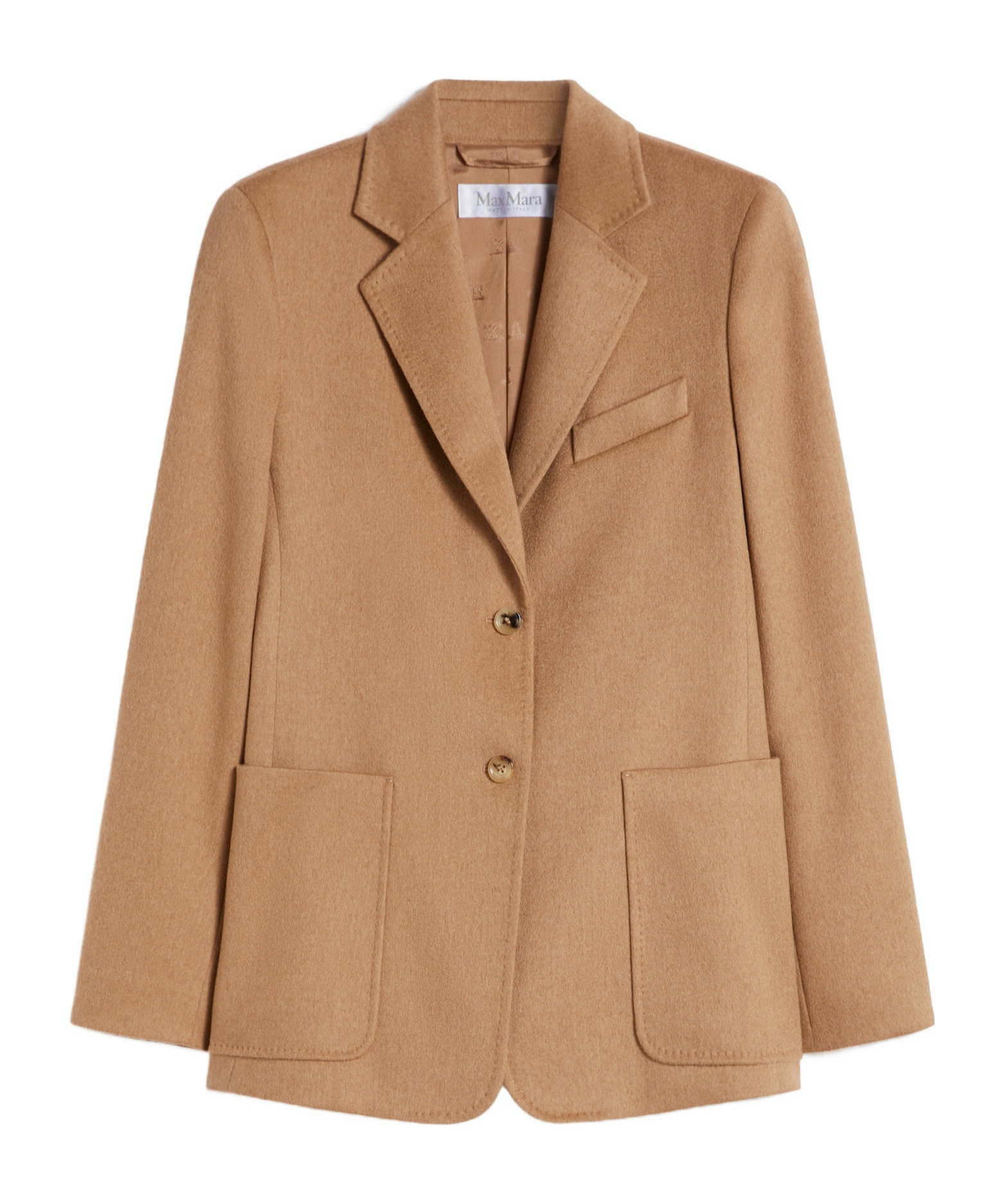 Max Mara Single-breasted Blazer In Brown
