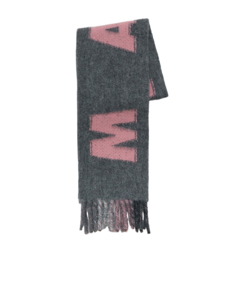 Marni Alpaca And Mohair Scarf In Black