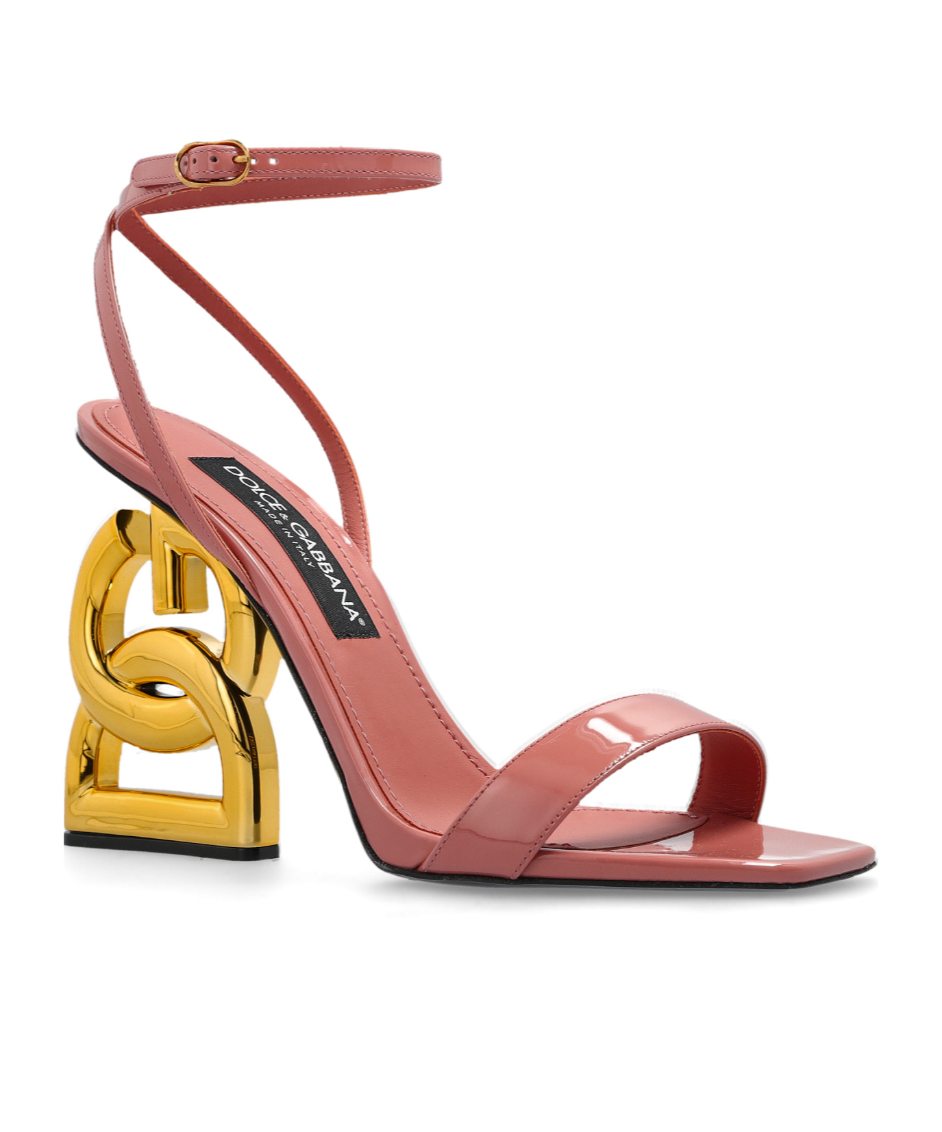 Dolce & Gabbana Keira 105 Patent Leather Sandals In Pink