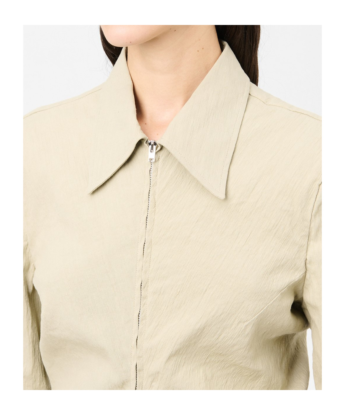 Shop Our Legacy Zip-up Shirt In Nude
