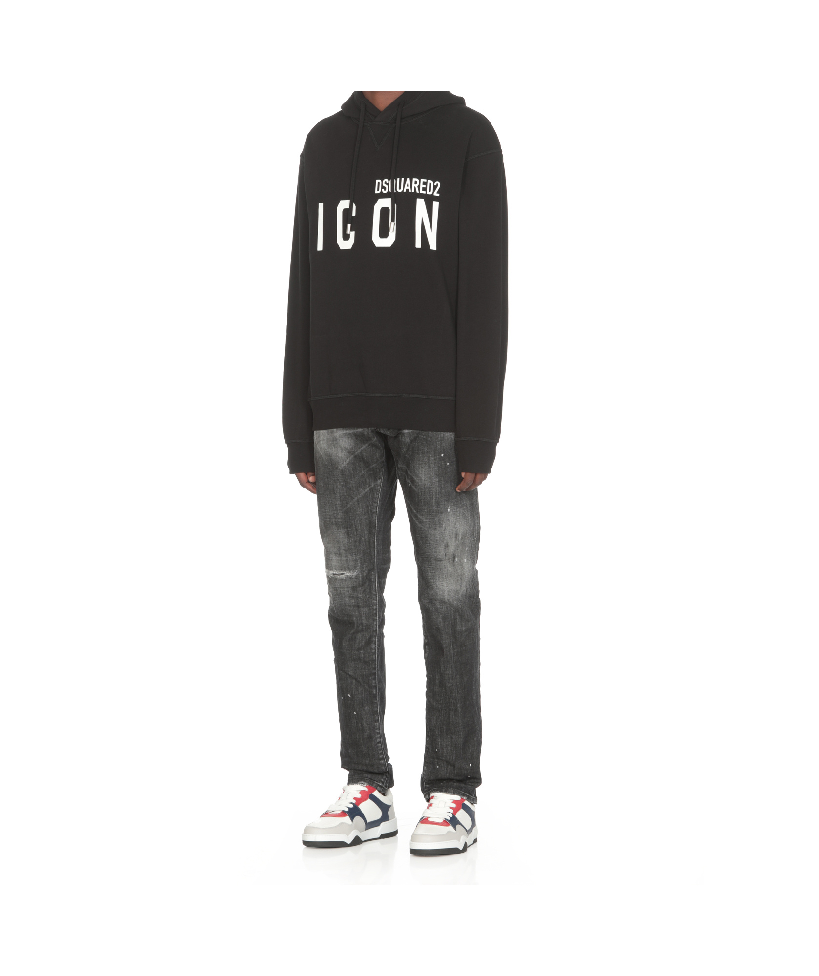 Shop Dsquared2 Icon Hoodie In Black