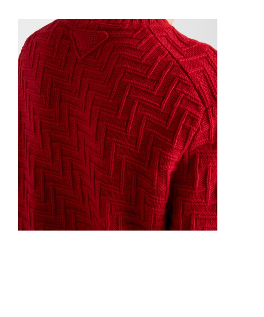 Prada Crew-neck Sweater In Red