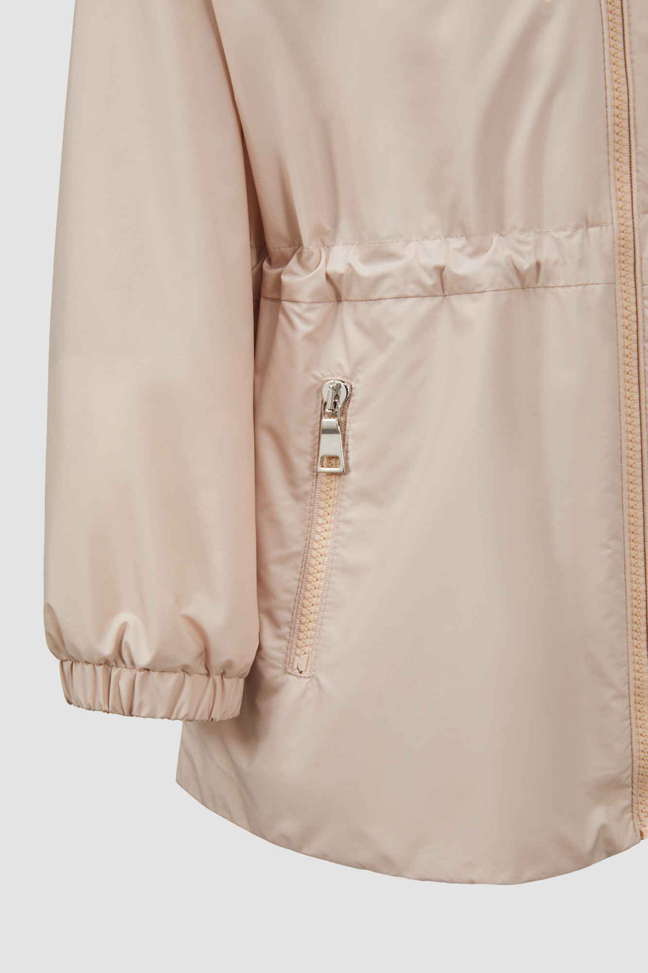 Moncler Wete Hooded Parker Jacket In Nude