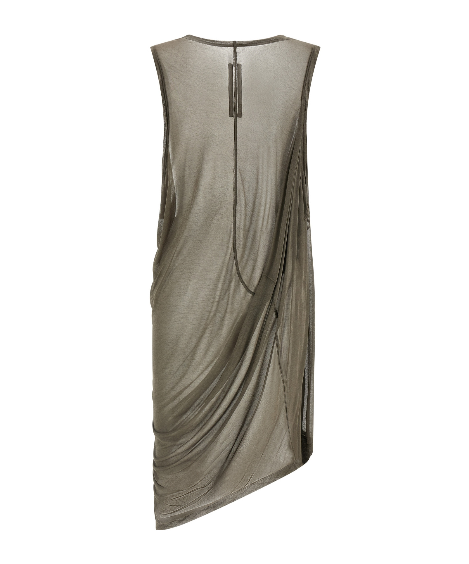 Rick Owens Anthem Tank Tops Gray In Green