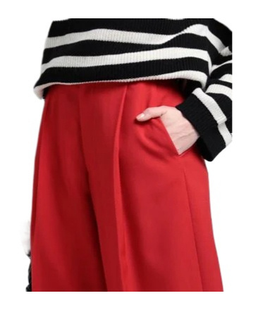 Marni Plain Colour Trousers In Red