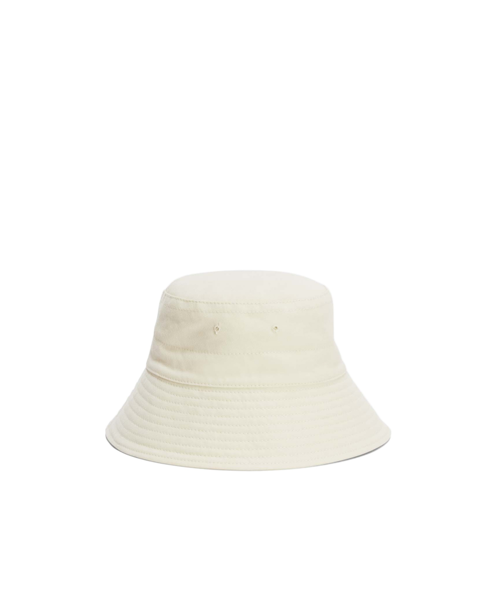 Jil Sander Organic Cotton Canvas Bucket Hat In White