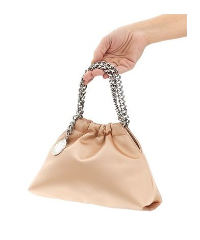 Stella Mccartney Chain Shoulder Bag In Brown