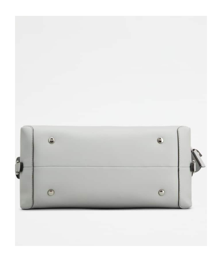 Shop Tod's Zippered Shoulder Bag In Gray