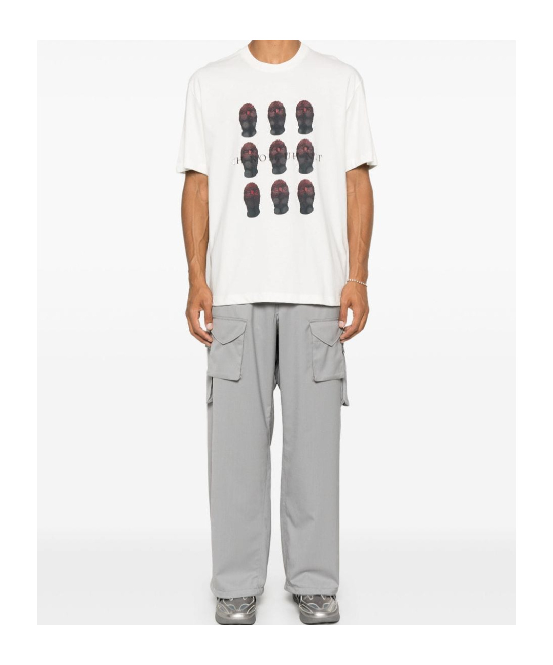 Ih Nom Uh Nit Round Head T-shirt In White