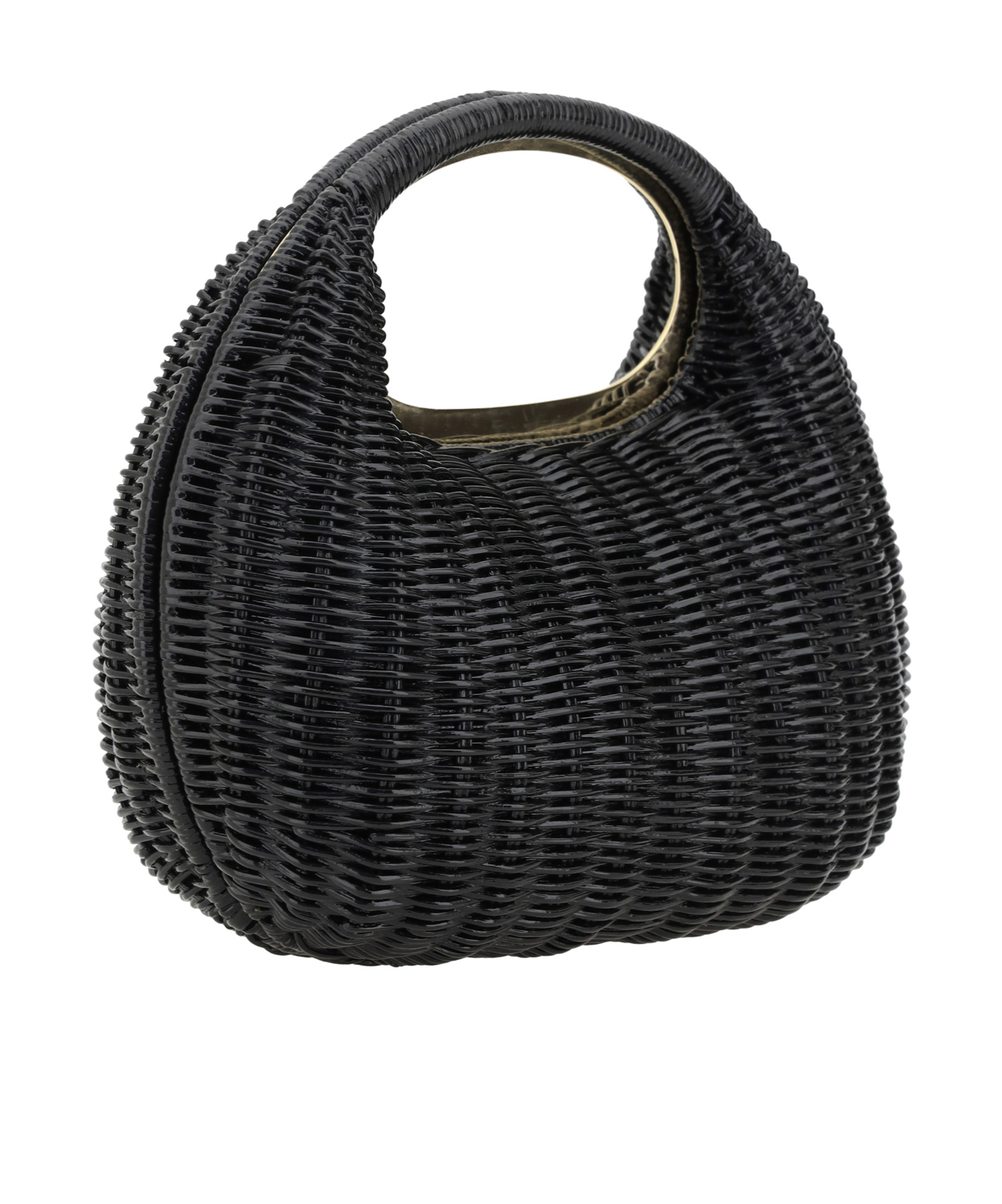 Shop Sacai Round Tote Bag In Black