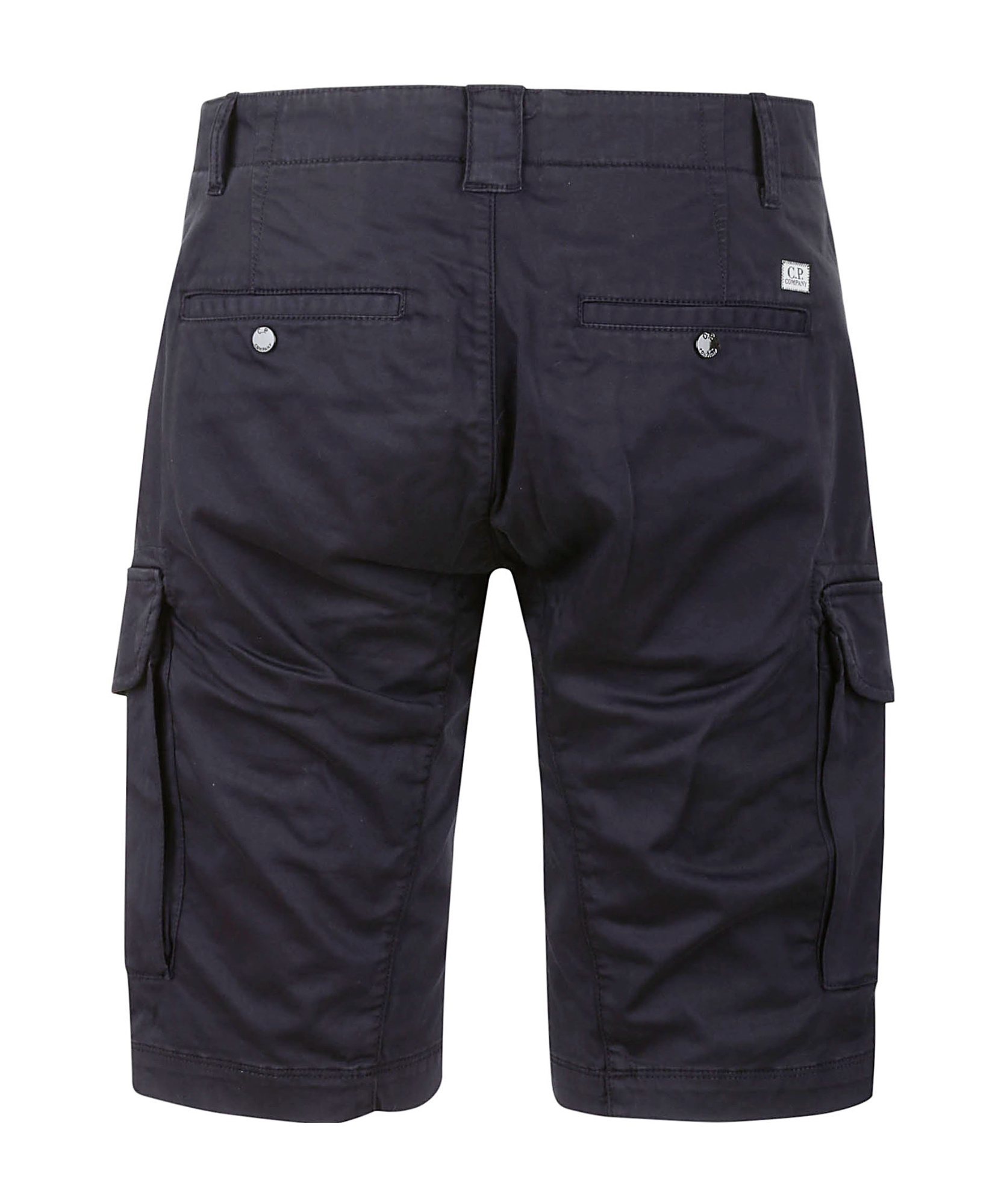 C.p. Company Belt-loop Shorts In Black