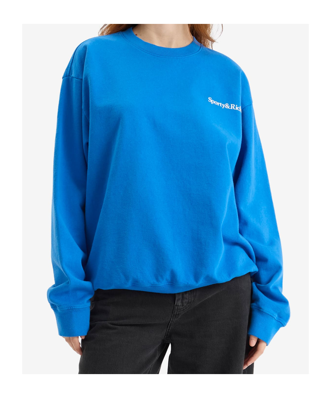 Sporty And Rich Health Is Wealth Crew Sweatshirt