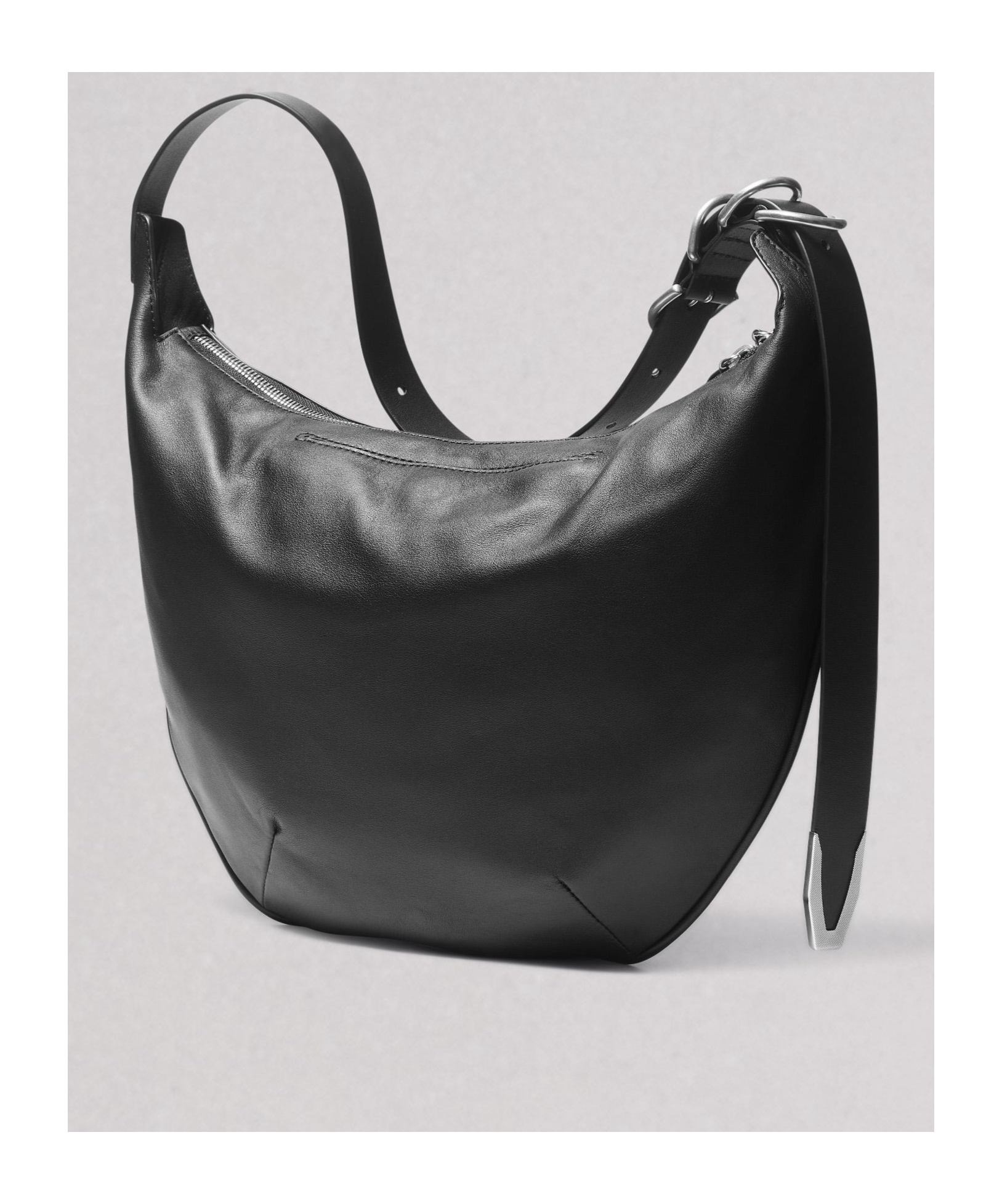 Rag & Bone Zippered Shoulder Bag In Black