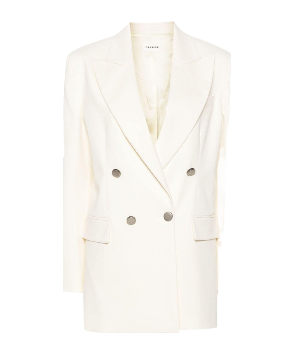 P.a.r.o.s.h Parosh Crew Cotton Blend Blazer Jacket