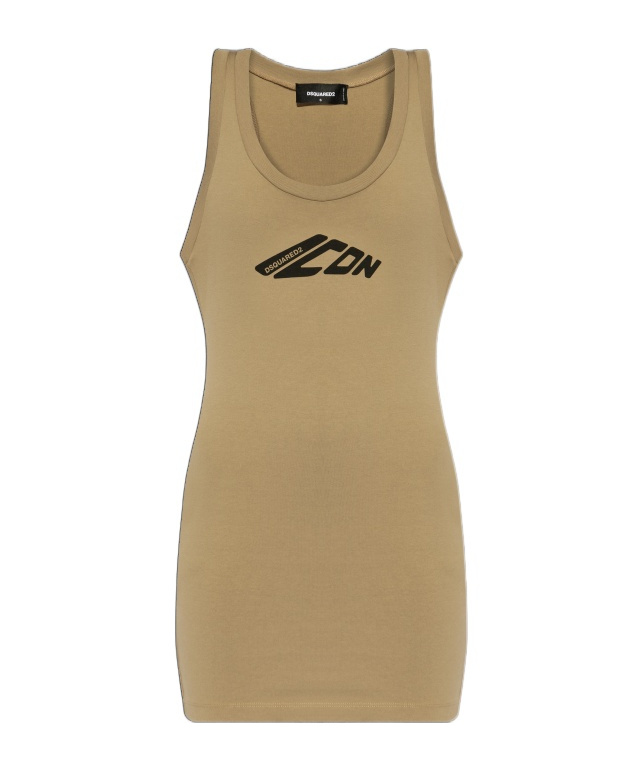 Dsquared2 Icon-motif Mini Dress In Green