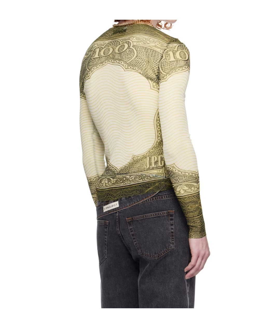 Shop Jean Paul Gaultier Long-sleeved T-shirt In Nude